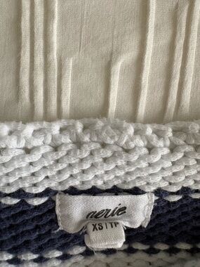 Aerie Blue & White Striped Sweater
